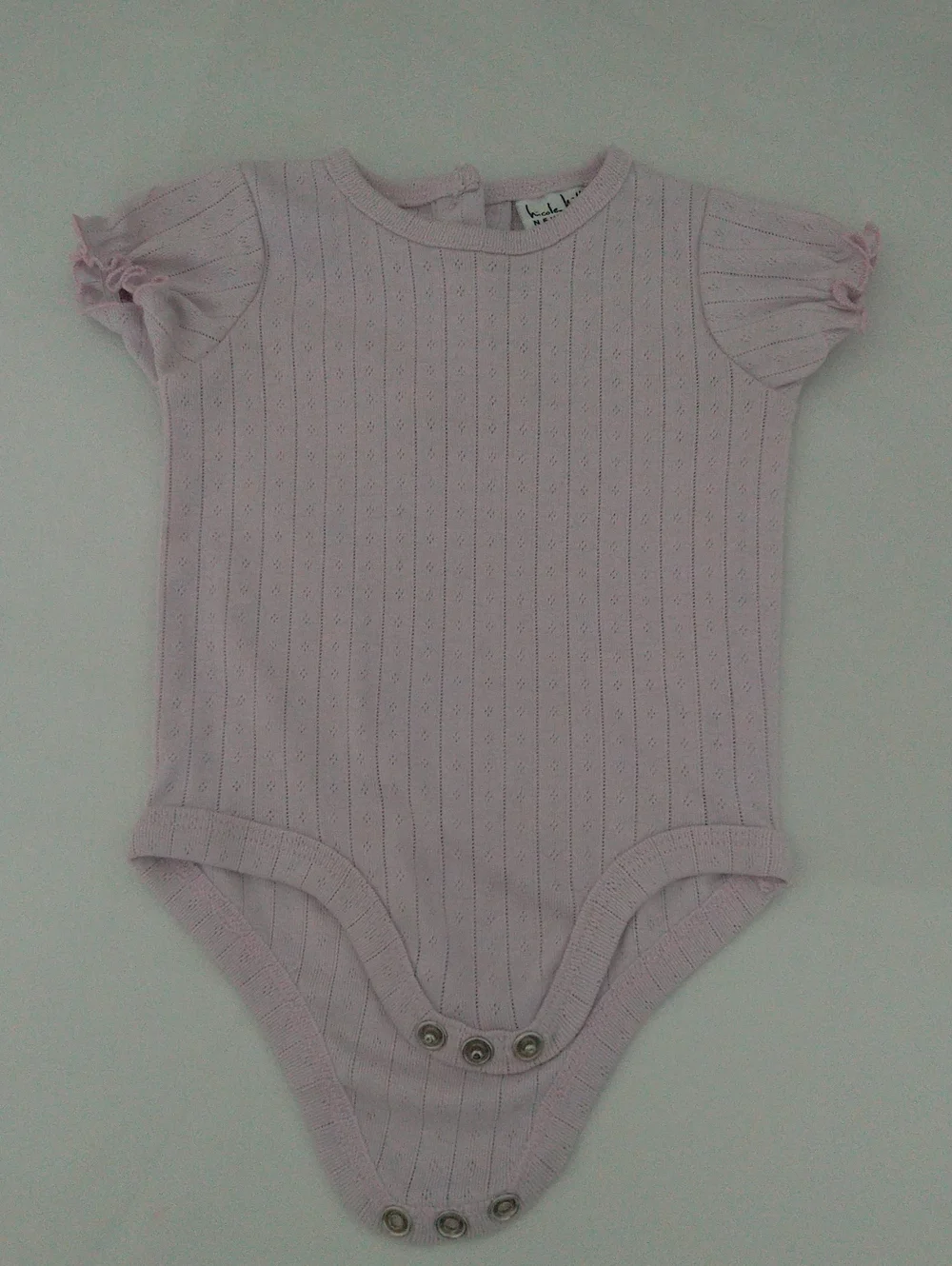 Nicole Miller Baby Girl Floral Tiered Dress with Lilac Bodysuit and Headband Set